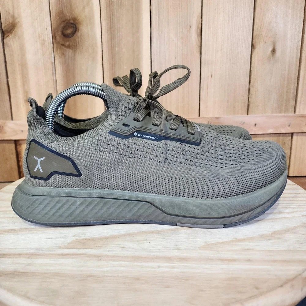 Flux Adapt Waterproof Shoes Mens 8.5 Green Mesh Running Athletic Sneakers